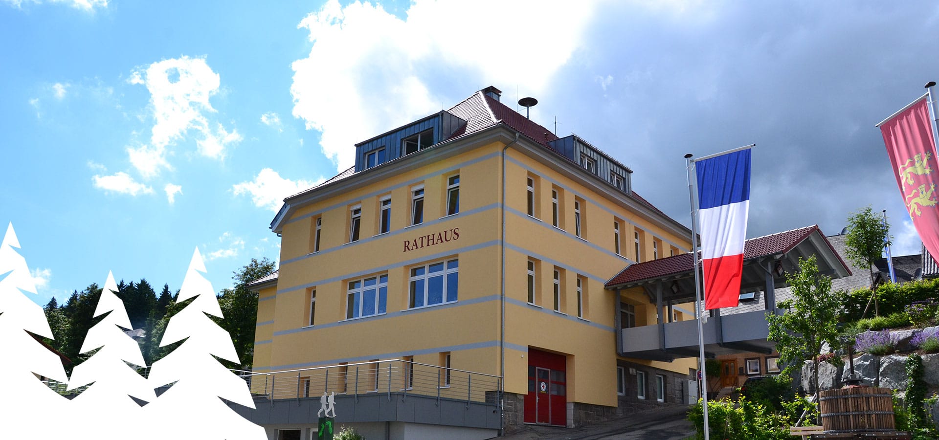 Das Rathaus der Gemeinde Schönwald