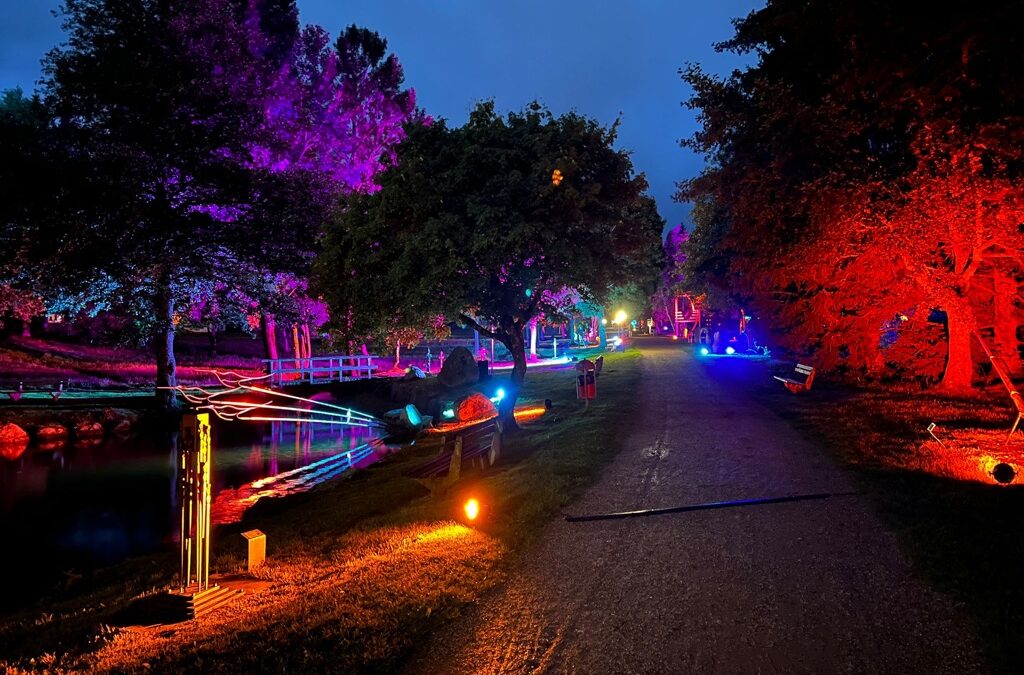 Lichtillumination aus 100% regenerativer Energie